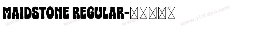 Maidstone Regular字体转换